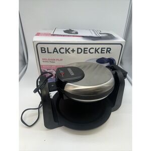 BLACK+DECKER , Flip Waffle Maker, Silver WM1404S